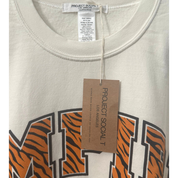 NWT! Project Social T Empire State Oversized Sweatshirt - Size Small / Medium - Picture 5 of 6